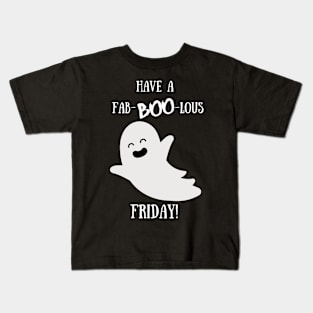 Fun Fridays with Cute Ghosts Kids T-Shirt